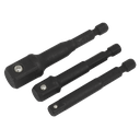 Sealey Premier Impact Socket Adaptor Set 3pc