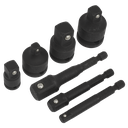 Sealey Premier Impact Socket Adaptor Set 7pc
