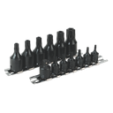 Sealey Premier TRX-Star* Security Socket Bit Set 1/4" & 3/8"Sq Drive 13pc