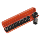 Sealey Premier Impact Socket Set 1/2"Sq Drive 10pc