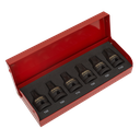 Premier TRX-Star* Impact Socket Bit Set 1/2"Sq Drive 6pc