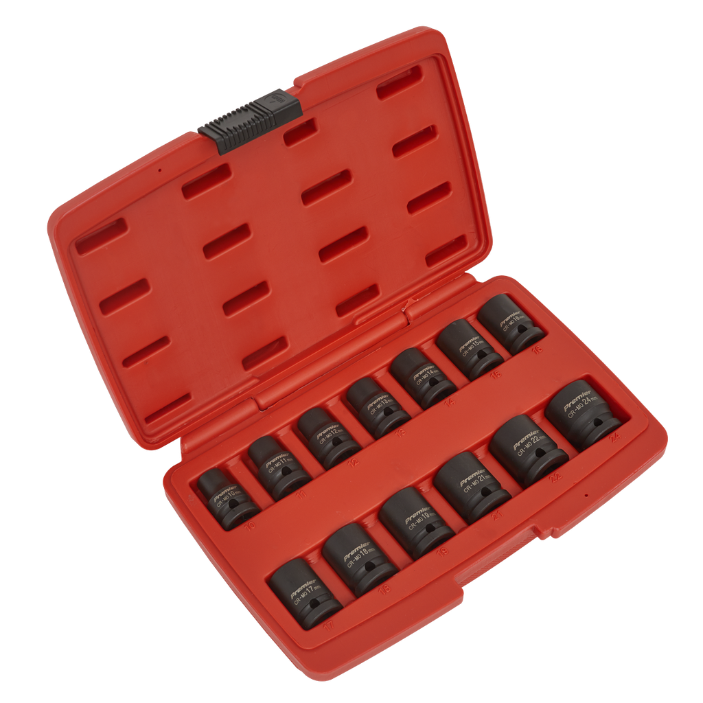 Premier Impact Socket Set 1/2"Sq Drive 12-point 13pc
