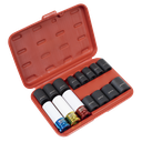 Sealey Premier Impact Socket & Wheel Nut Removal Set 1/2"Sq Driv