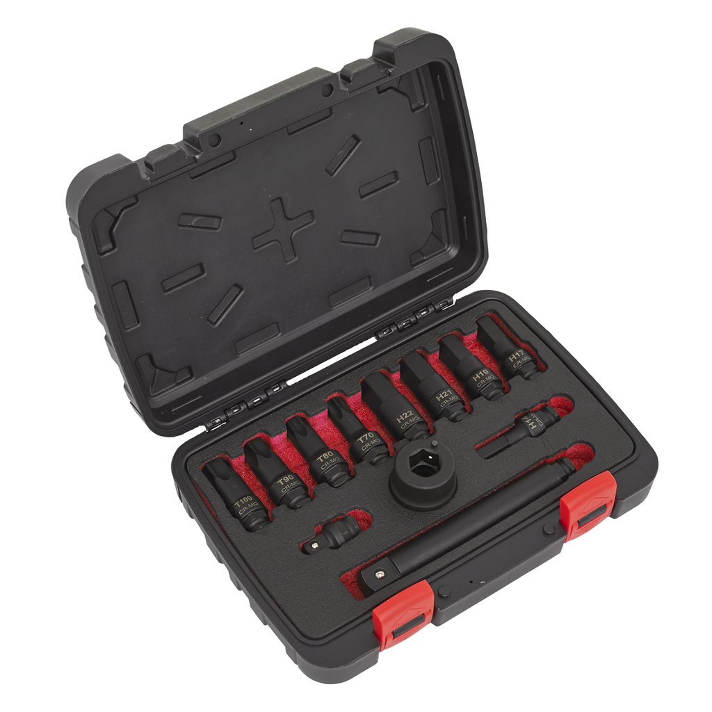 Sealey Premier Impact Socket Bit & Accessories Set 3/4"Sq Drive 