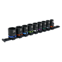 Sealey Premier Impact Socket Set 1/2"Sq Drive 9pc