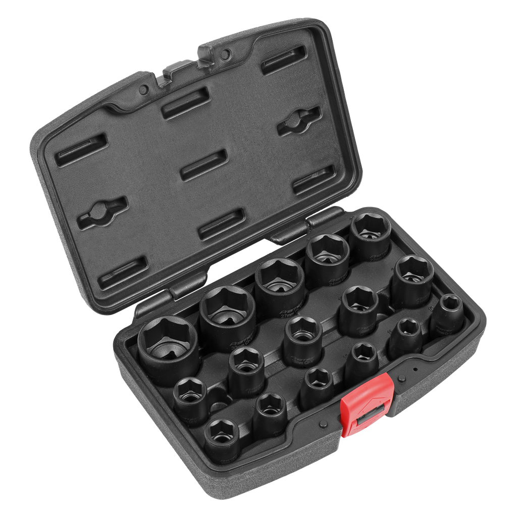 Sealey Premier Impact Socket Set 1/2"Sq Drive 16pc