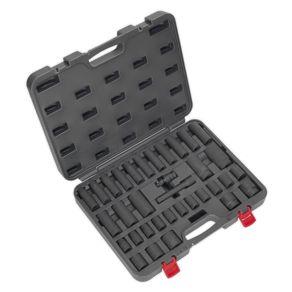 Sealey Premier Impact Socket Set 1/2"Sq Drive 34pc