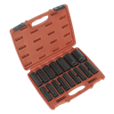 Premier Deep Impact Socket Set 1/2"Sq Drive 16pc