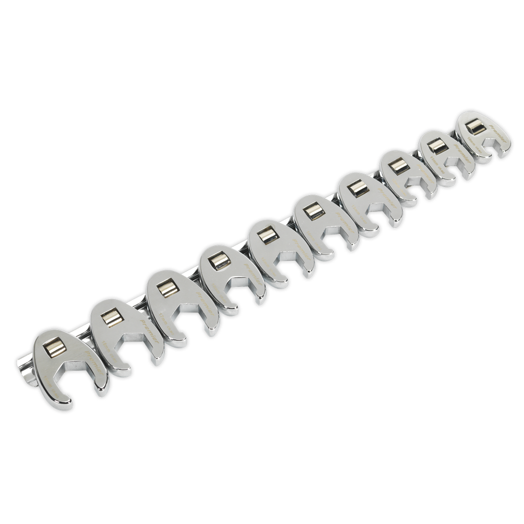 Sealey Premier Crow's Foot Spanner Set 3/8"Sq Drive 10pc