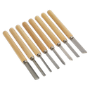 Wood Turning Chisel Set 8pc