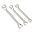 Sealey Premier Flare Nut Spanner Set 3pc
