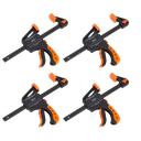 Ratchet Bar Clamp Set 150mm 4pc