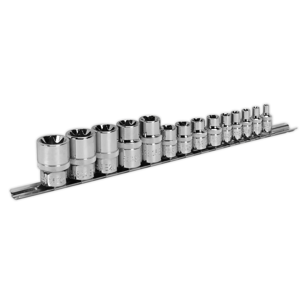 Premier TRX-Star* Socket Set 1/4", 3/8" & 1/2"Sq Drive E4-E24 14pc