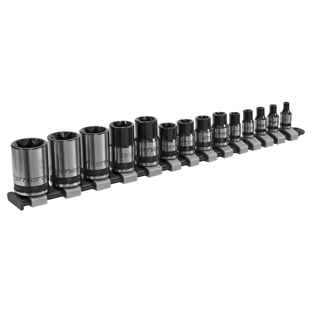 Sealey Premier Black TRX-Star* Socket Set 1/4", 3/8" & 1/2"Sq Dr