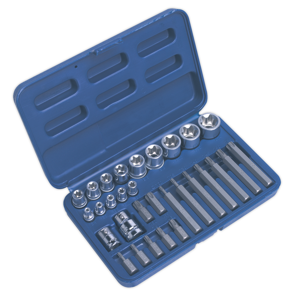 Sealey Premier TRX-Star* Socket & Bit Set 1/4", 3/8" & 1/2"Sq Dr