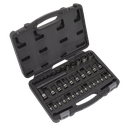 Premier Black TRX-Star* Socket & Security Socket Bit Set 1/4", 3/8" & 1/2"Sq Drive 38pc