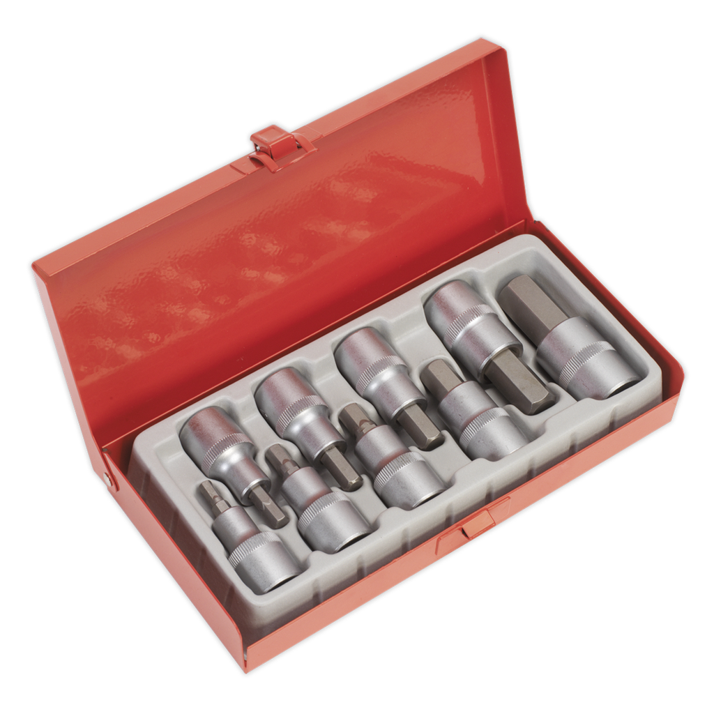 Premier Hex Socket Bit Set 1/2"Sq Drive 9pc