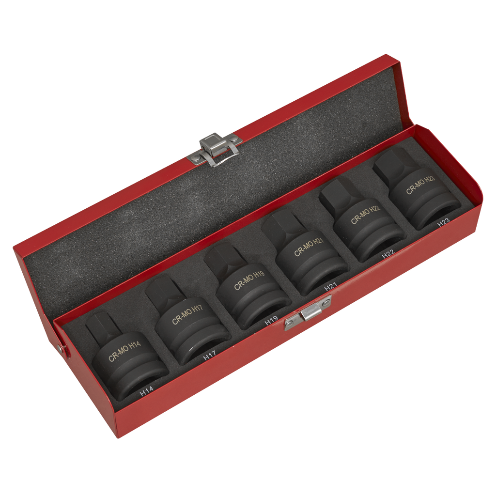 Premier Hex Impact Socket Bit Set 3/4"Sq Drive 6pc