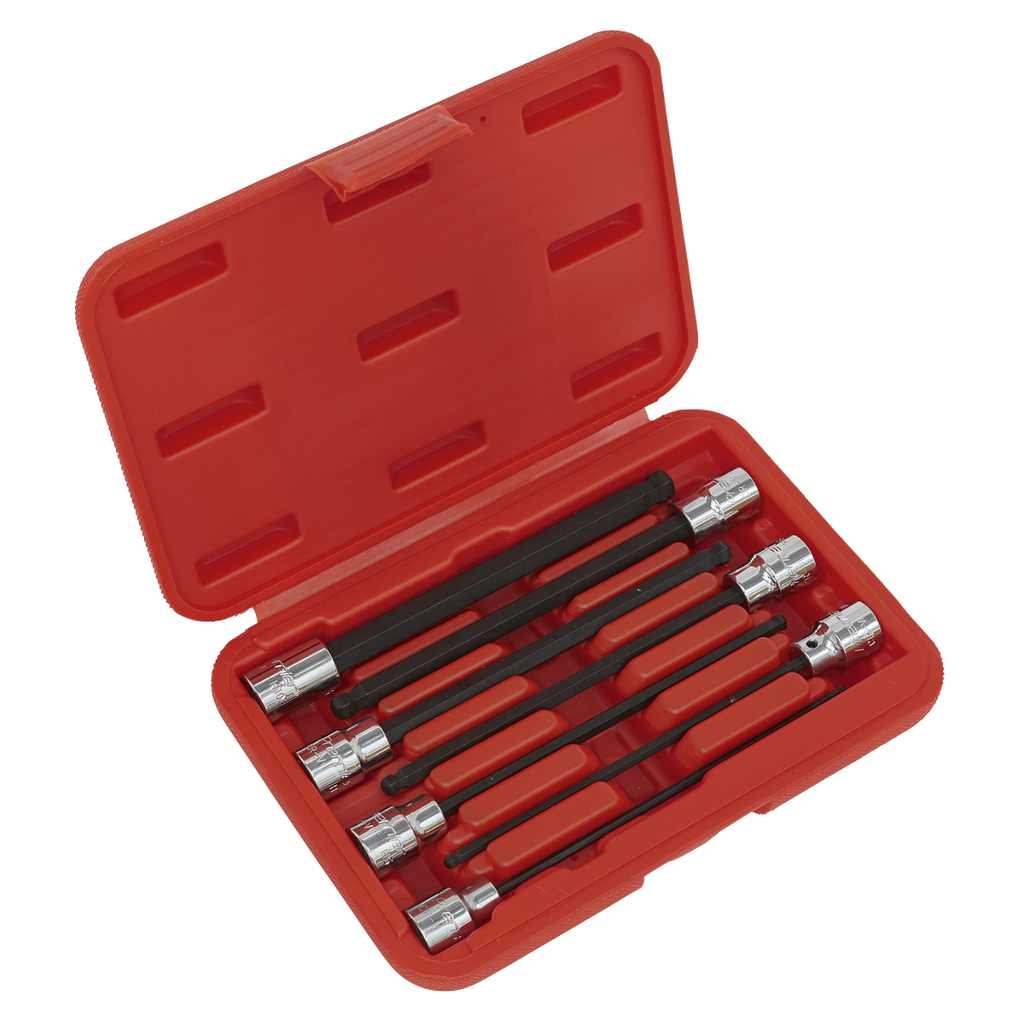 Premier Ball-End Hex Socket Bit Set 3/8"Sq Drive 7pc