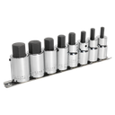 Sealey Premier Hex Socket Bit Set 1/2"Sq Drive 8pc