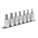 Premier Ribe Socket Bit Set 3/8"Sq Drive 50mm 7pc