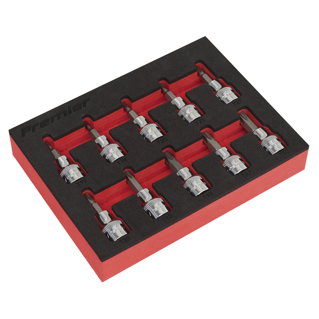 Premier TRX-Star* Socket Bit Set 3/8"Sq Drive 10pc