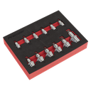 Premier Stubby TRX-Star* Socket Bit Set 1/4", 3/8" & 1/2"Sq Drive 12pc