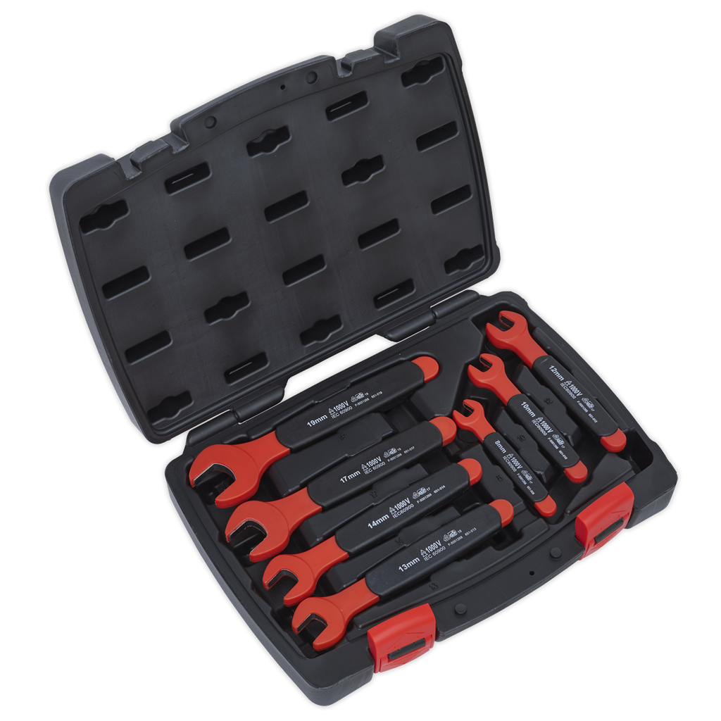 Premier Insulated Open-End Spanner Set 7pc - VDE Approved