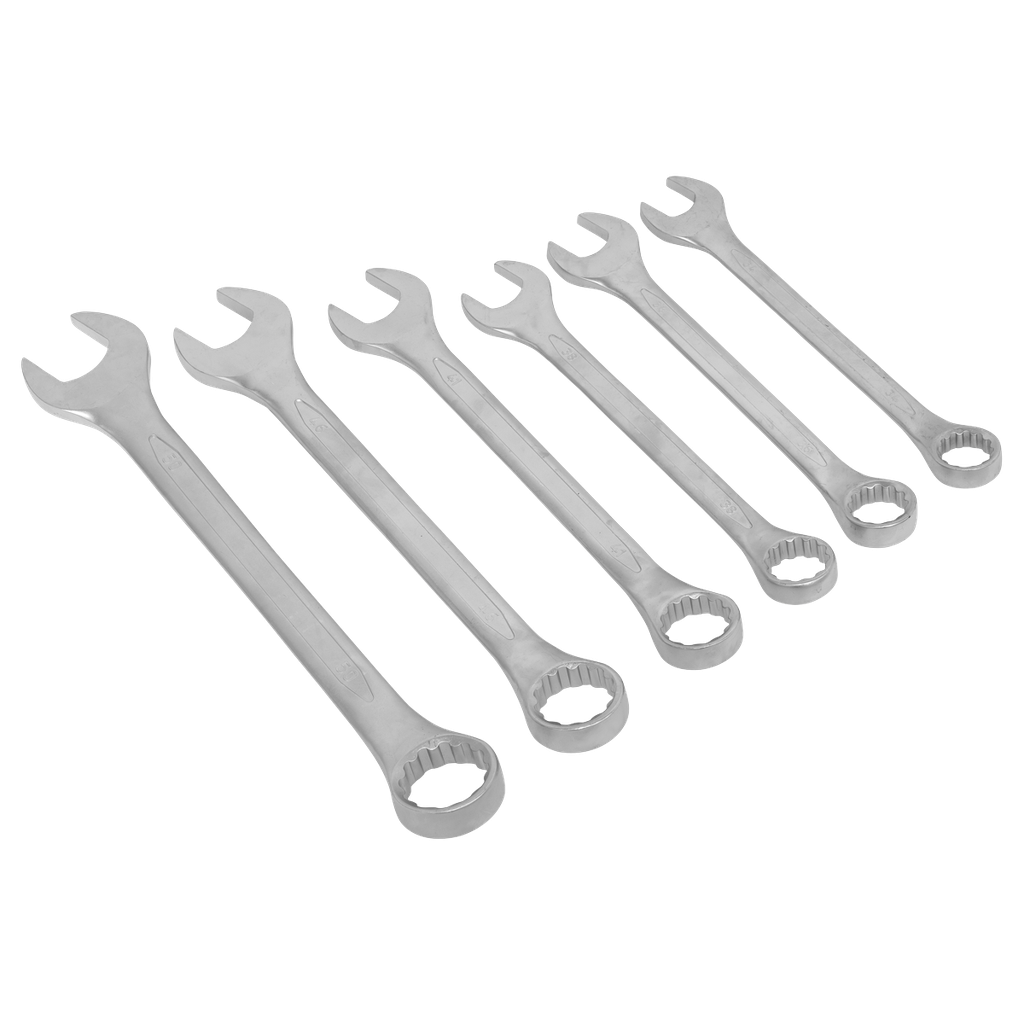 Sealey Premier Jumbo Combination Spanner Set 6pc