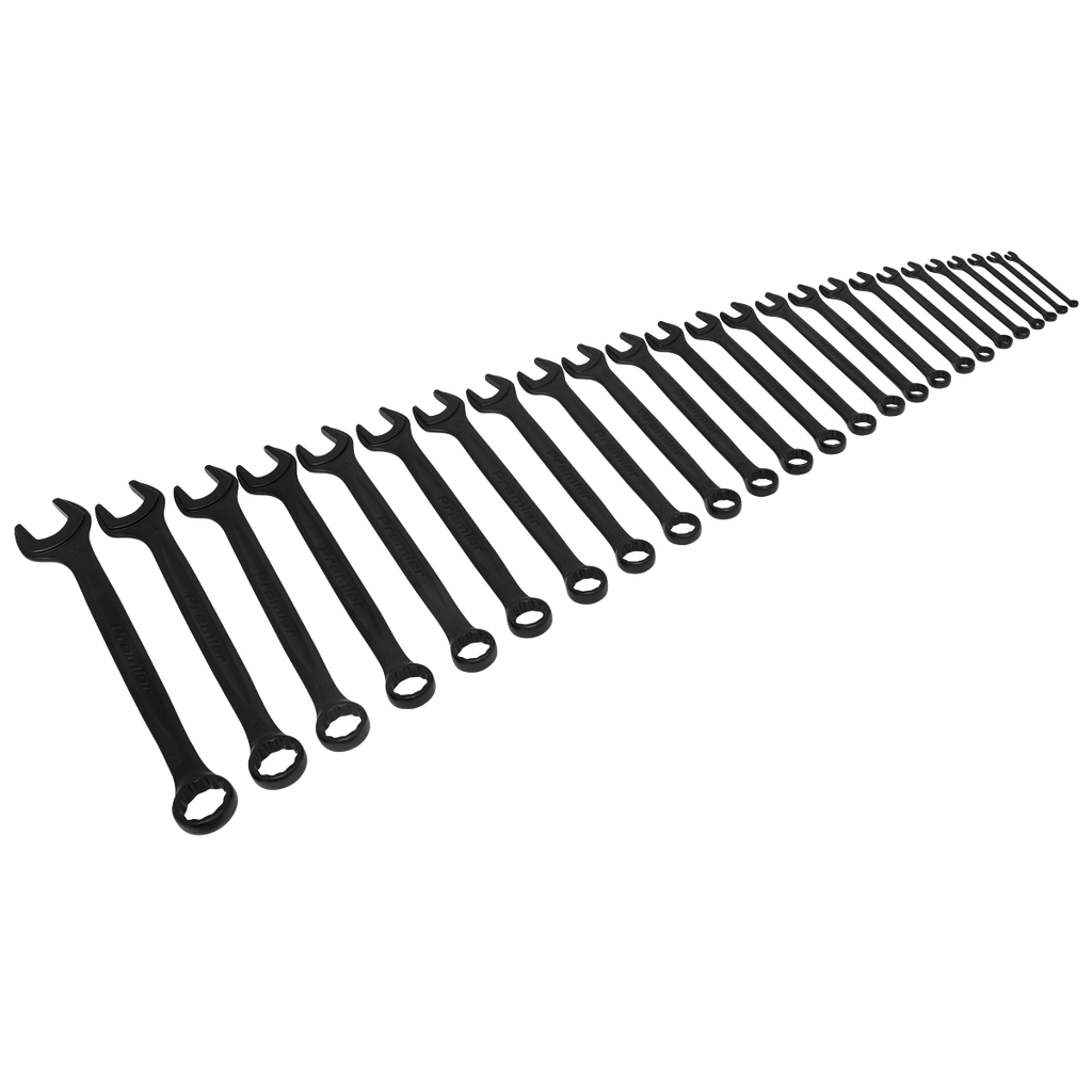 Premier Black Combination Spanner Set 25pc