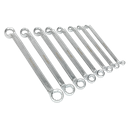 Sealey Premier Offset Double End Ring Spanner Set 8pc