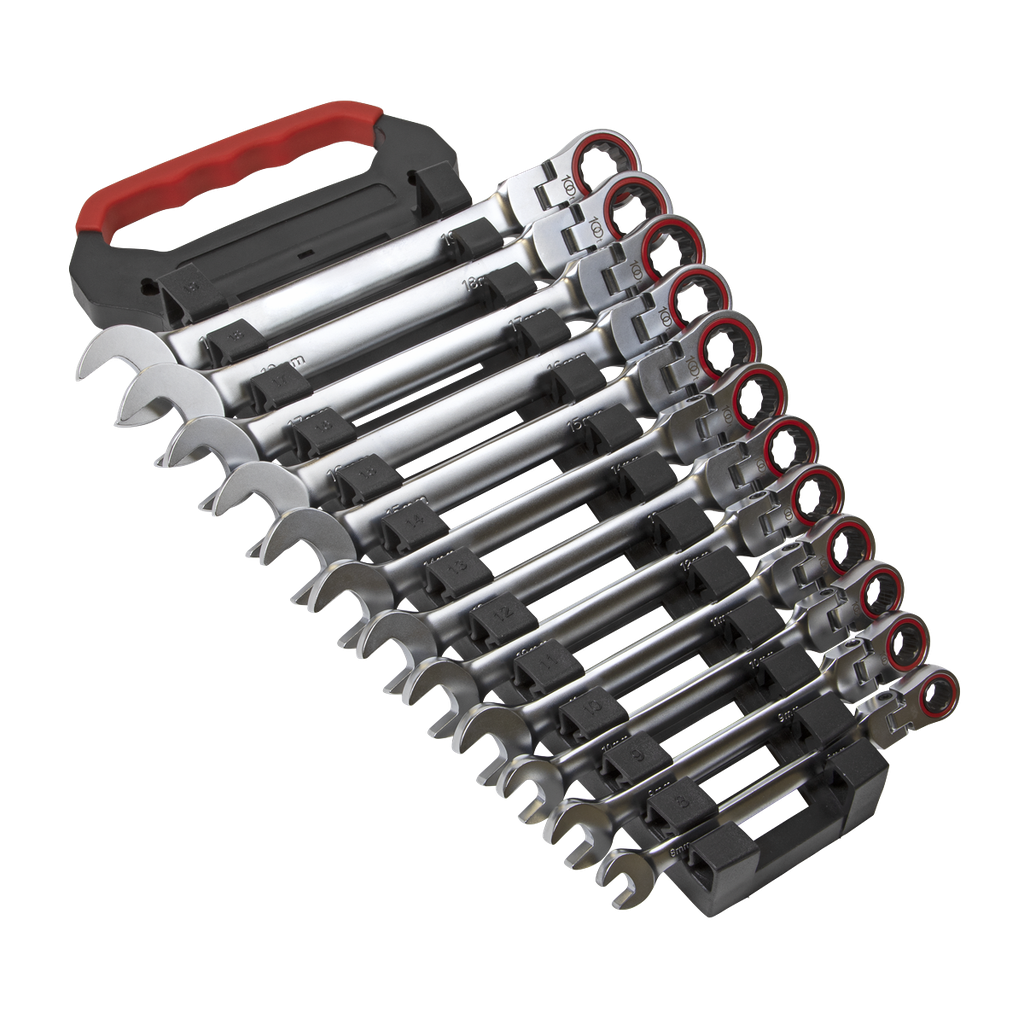 Premier Platinum Flexi-Head Ratchet Combination Spanner Set 12pc