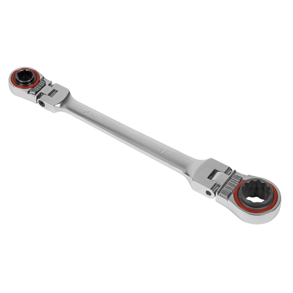 Sealey Premier Platinum 4-in-1 Flexi-Head Reversible Ratchet Ring Spanner
