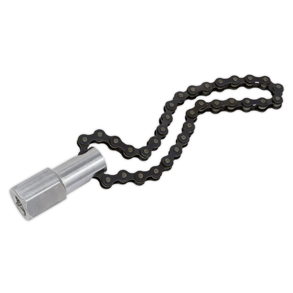 Oil Filter Chain Wrench 1/2"Sq Drive 120mm Capacity