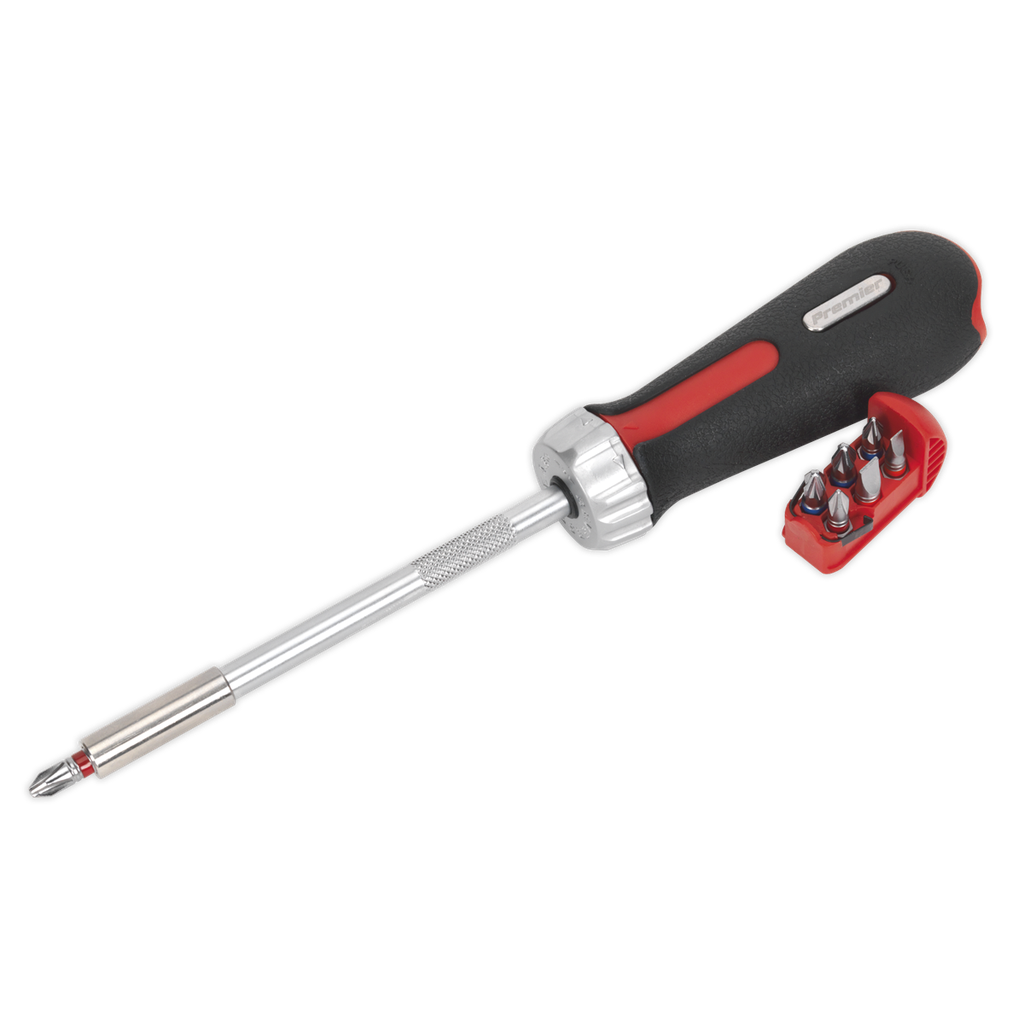Premier Platinum Fine Tooth Ratchet Screwdriver Set 8pc