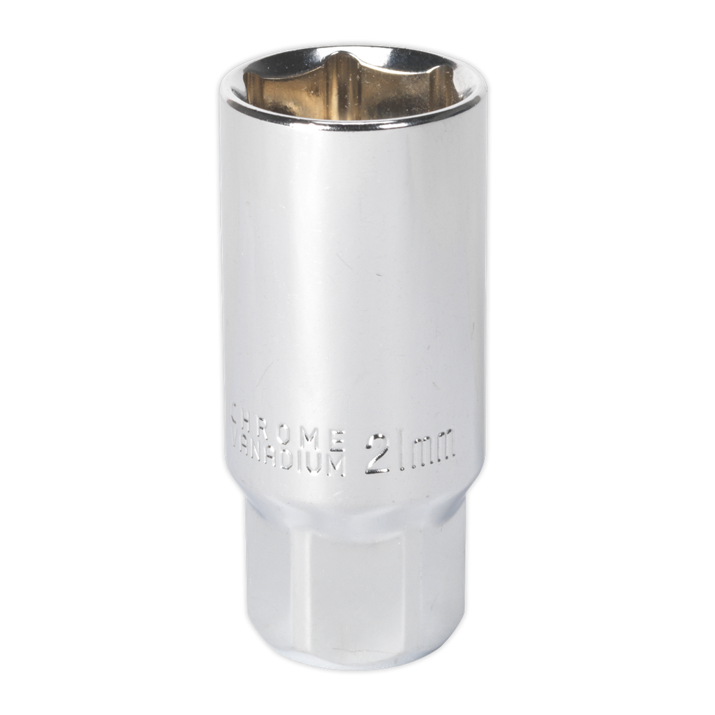 Sealey Magnetic Spark Plug Socket 3/8"Sq Drive 21mm