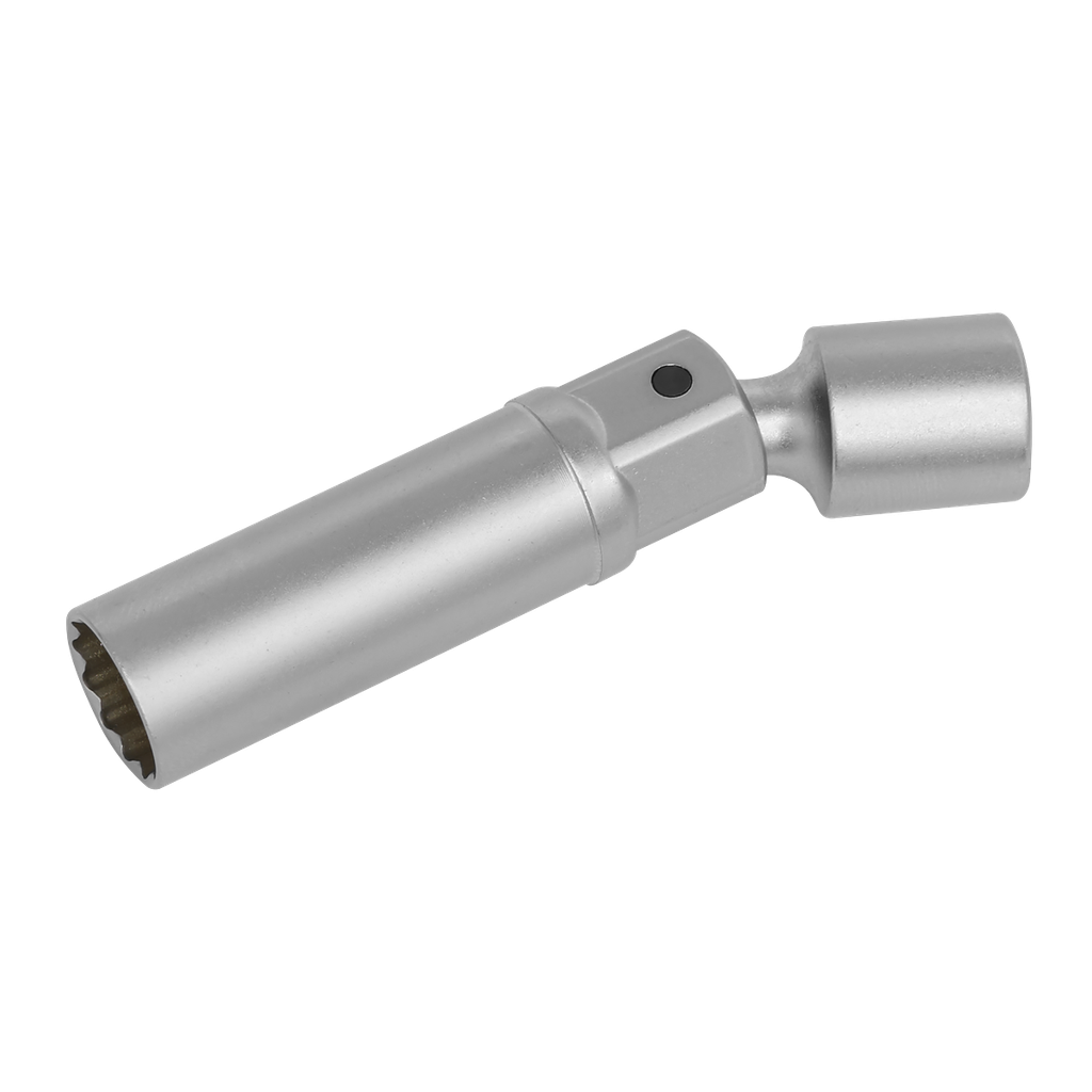 Spark Plug Socket with Universal Joint 3/8"Sq Drive 12-Point 14mm