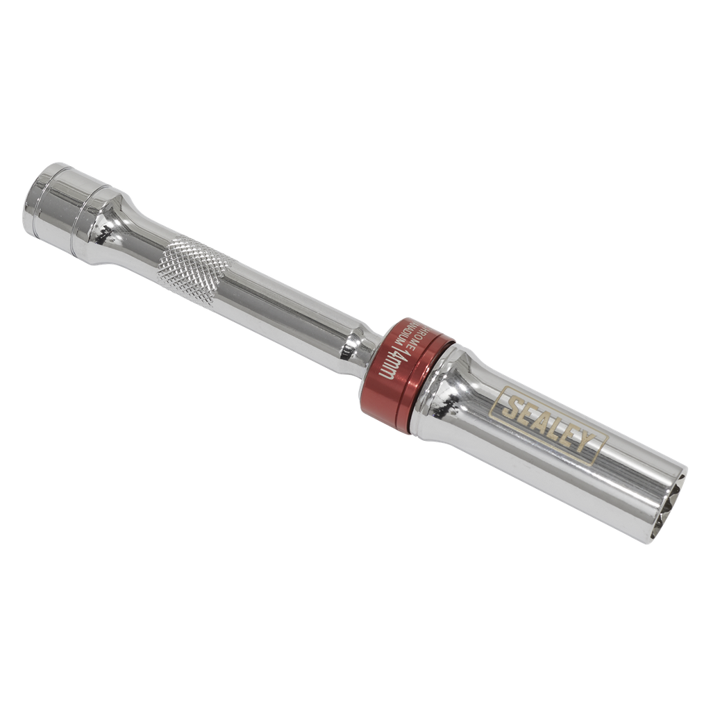 Spark Plug Socket with Universal Joint 3/8"Sq Drive 12-Point 150 x 14mm