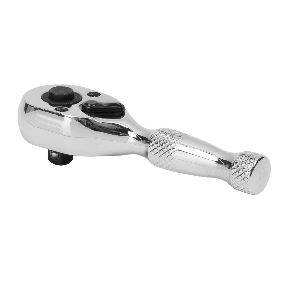 Premier Stubby Pear-Head Ratchet Wrench with Flip Reverse 1/4"Sq Drive