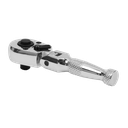 Premier Stubby Flexi-Head Ratchet Wrench 1/4"Sq Drive