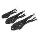 Sealey Locking Pliers Set 3pc