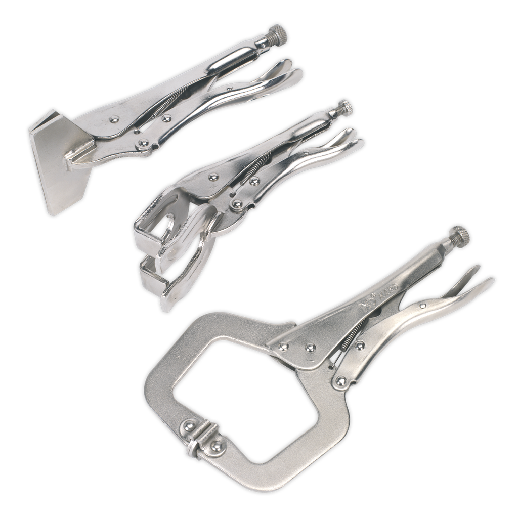 Sealey Premier C-Clamp & Welding Clamp Set 3pc