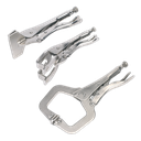 Sealey Premier C-Clamp & Welding Clamp Set 3pc