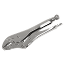 Sealey Premier Locking Pliers Curved Jaws 225mm 0-47mm Capacity