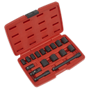 Sealey Premier Impact Socket Set 3/8"Sq Drive 17pc