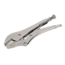 Sealey Premier Locking Pliers Straight Jaws 185mm 0-30mm Capacit
