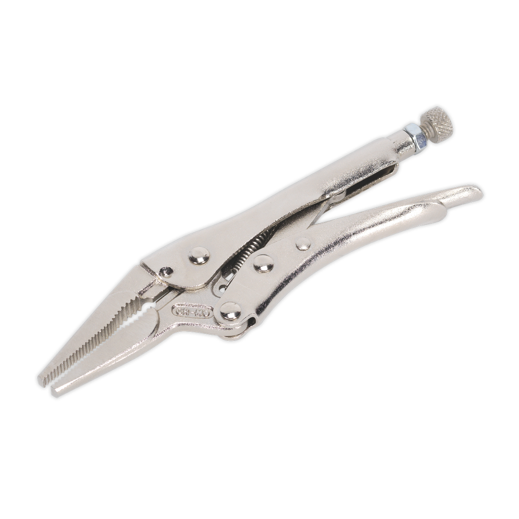 Sealey Premier Long Nose Locking Pliers 170mm 0-50mm Capacity