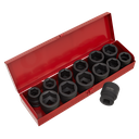 Premier Metric/Imperial Impact Socket Set 3/4"Sq Drive 13pc