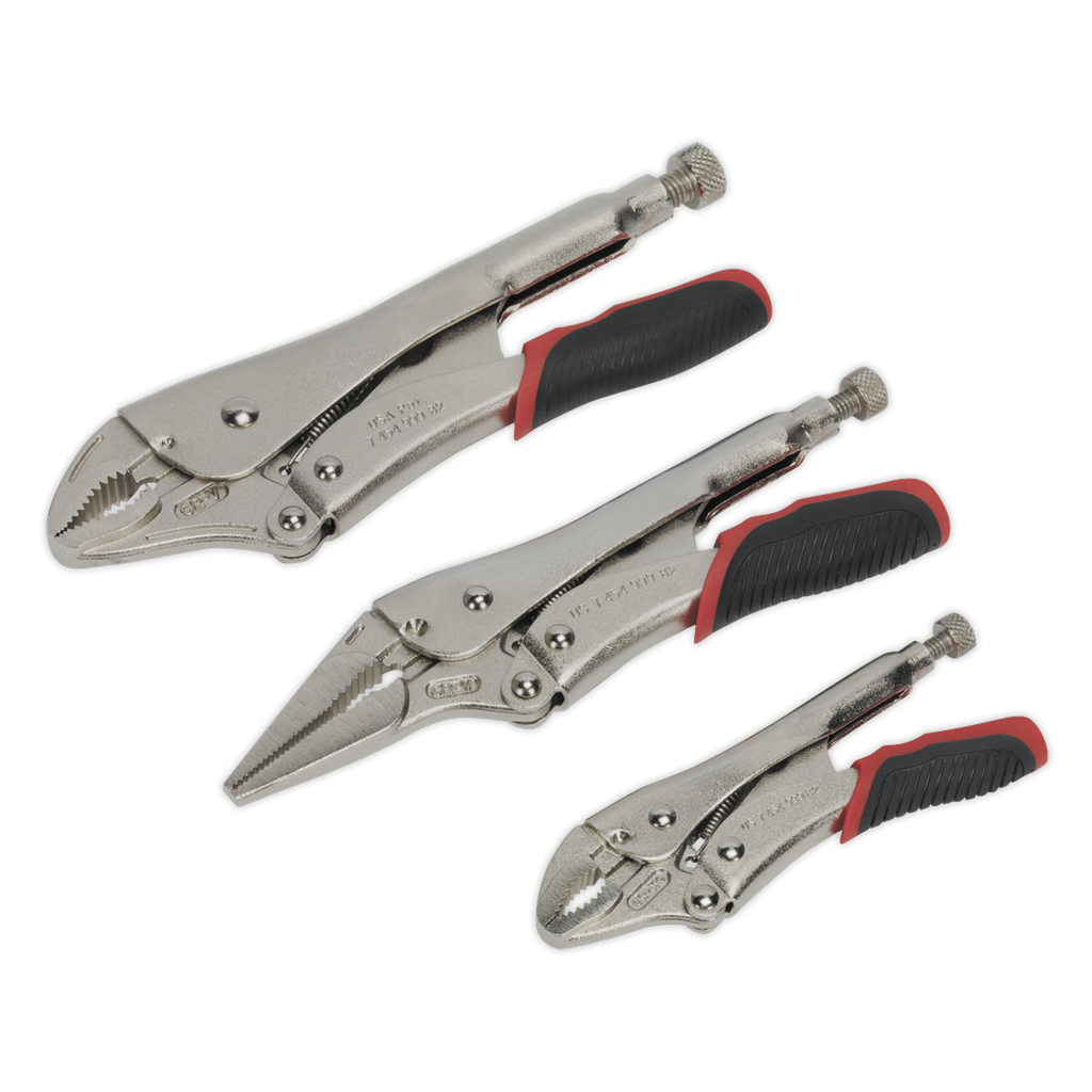 Sealey Premier Quick Release Locking Pliers Set 3pc