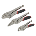 Sealey Premier Quick Release Locking Pliers Set 3pc